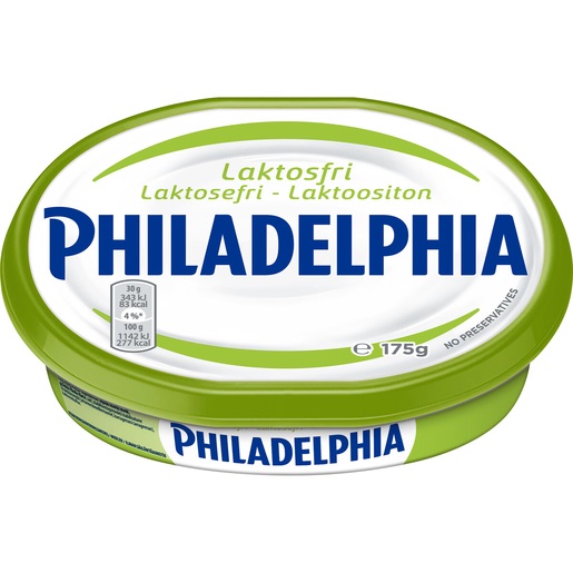Philadelphia original spreadable cheese 175g lactose free 